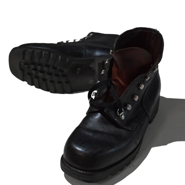 70s swiss army mountain boots