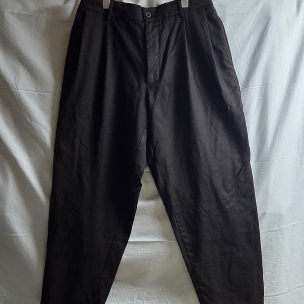 디그레 와이드 울 팬츠 다크브라운 L(32~34)