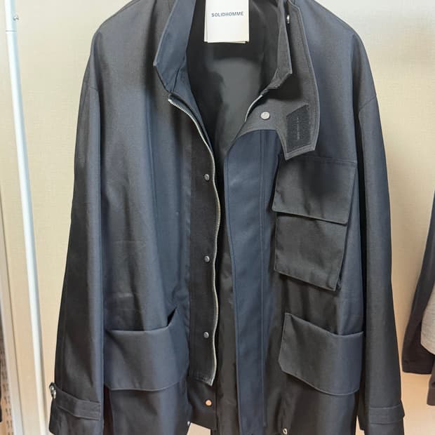 솔리드옴므 자켓 블랙 48사이즈 새상품