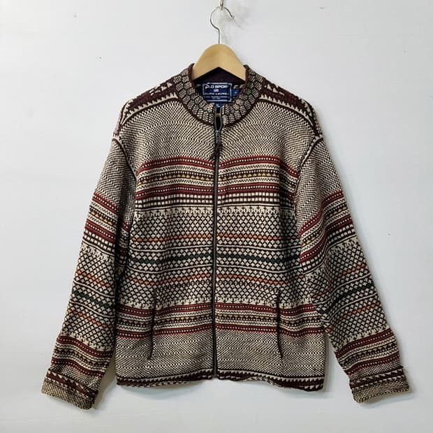 랄프로렌 POLO SPORT 울 실크 니트 자켓