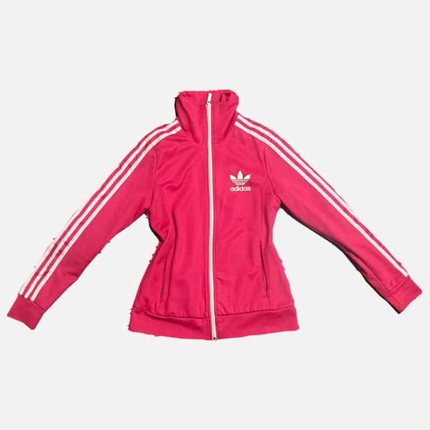 아디다스 갸루 핫 핑크 져지 호피 레오파드