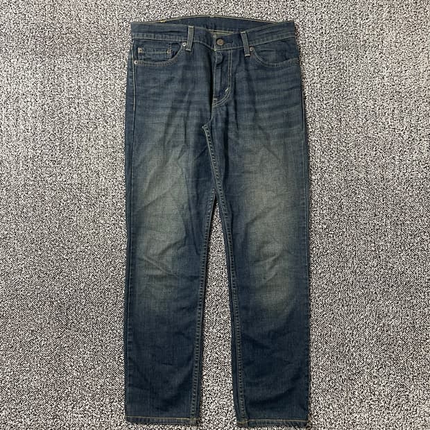 빈티지9. 리바이스 511 워시드 슬림 핏 데님팬츠 중청 청바지