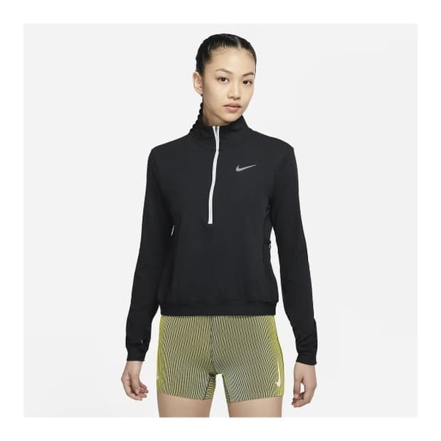 여성용 M 나이키 드라이핏 엘리먼트 미드 레이어 티셔츠