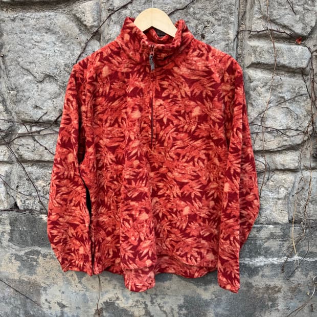 울리치 빈티지 낙엽패턴 플리스 자켓