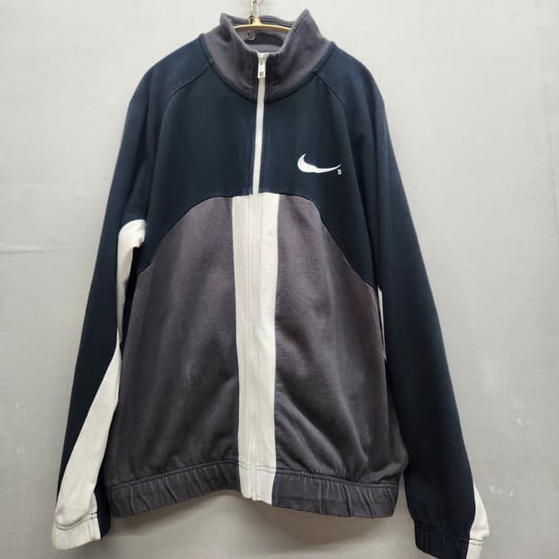 나이키 백 빅로고 배색 트랙 집업 자켓 XL(XL)