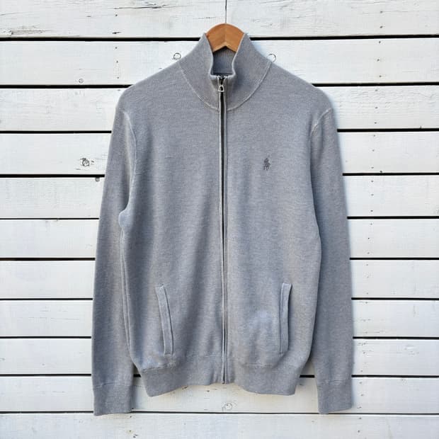 Polo 폴로 피마코튼 니트 집업