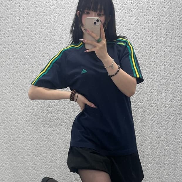 아디다스 올드스쿨 브라질 삼선 카라 반팔티 90 C11934