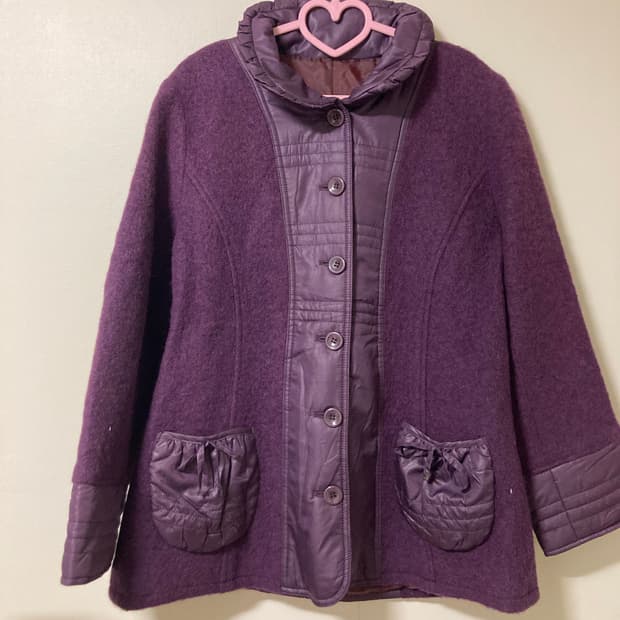 미사깔 둥근카라 자켓