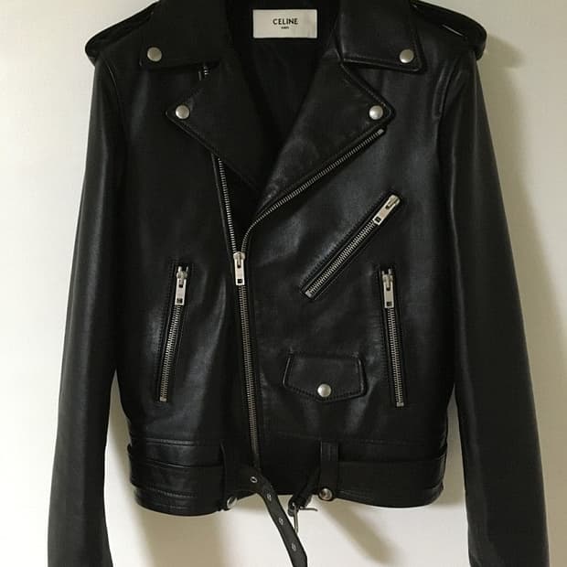 셀린느 클래식 바이커 레더 자켓 52사이즈