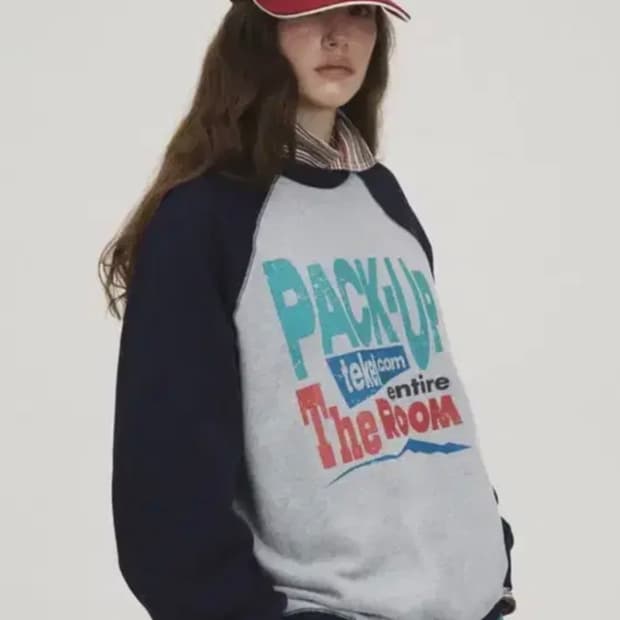 테켓 24fw 맨투맨 pack-up sweatshirt M