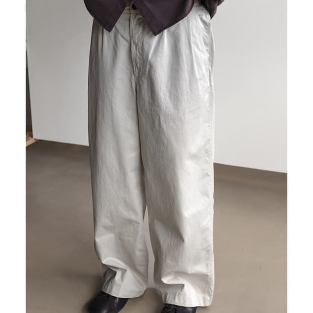 고낙 워시드 치노팬츠 아이보리 M 새상품