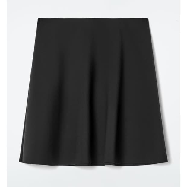 Cos 코스 에이라인 스쿠버 미니스커트 (블랙 S)