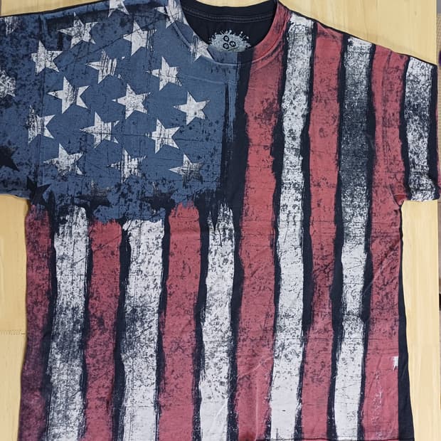 [2XL] 성조기 미국 국기 티