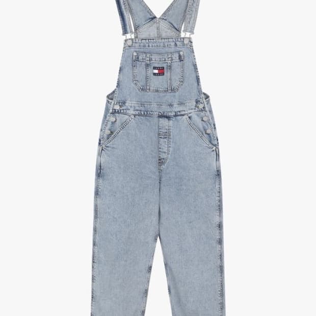 타미힐피거 중청 오버롤 멜빵