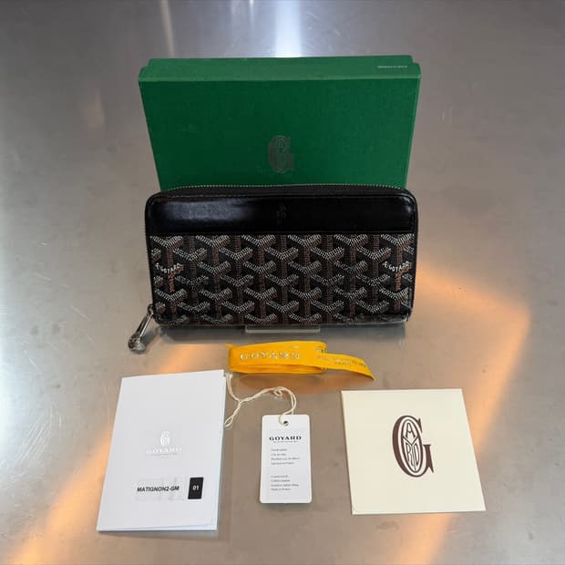 [고야드전포점] 고야드 클래식 블랙 마티뇽 GM 지퍼 장지갑