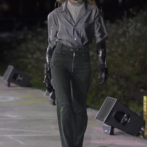 AW18 GmbH 바지 Green Jeans