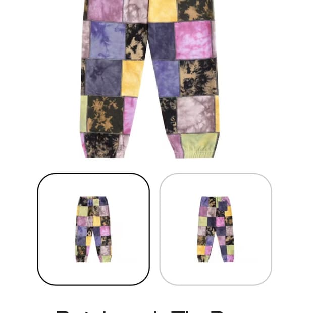 슈프림 패치워크 타이다이 스웻팬츠