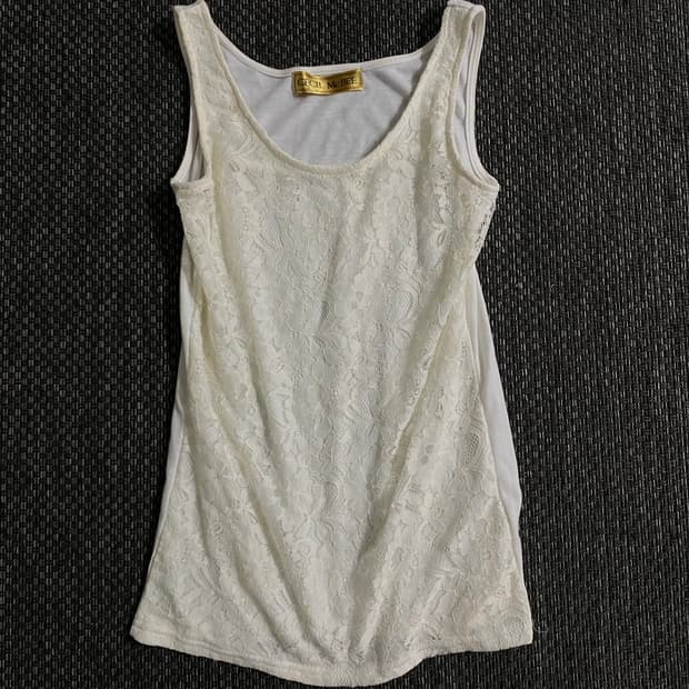 [Cecil Mcbee]Flowers Pattern White Sleev