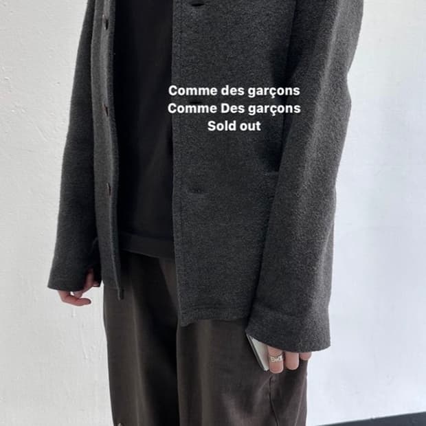 꼼데가르송 울 자켓