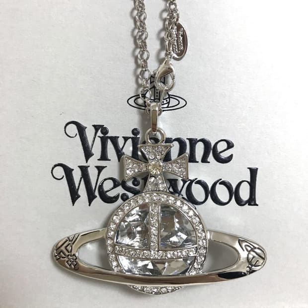 (급처/목걸이단독) 비비안 웨스트우드 스와로브스키 크리스탈 빅 orb 목