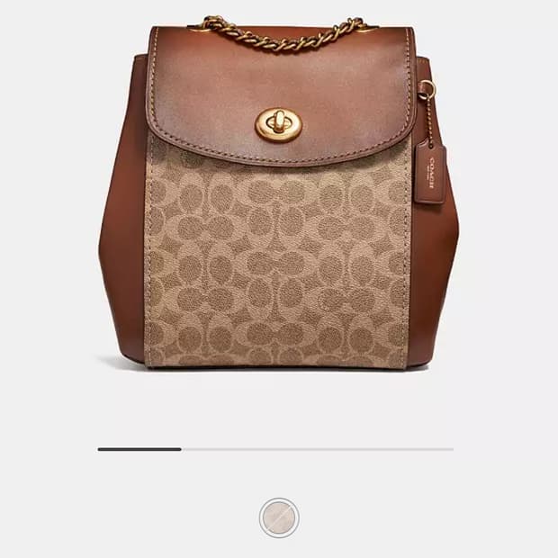 (단종매물) 코치 파커 컨버터블 코팅 캔버스 백팩 -38585