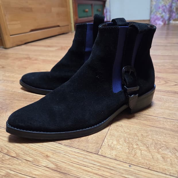 toga virilis 토가 비릴리스 블랙 스웨이드 부츠 42