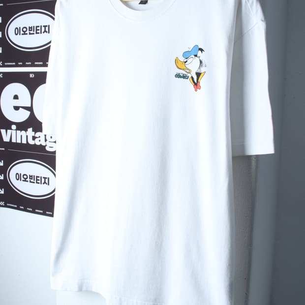 (L-XL) 에이치앤엠 반팔 티셔츠 디즈니 협업 도날드덕-H36927