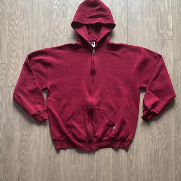 90s 러셀 애슬레틱 후드 집업