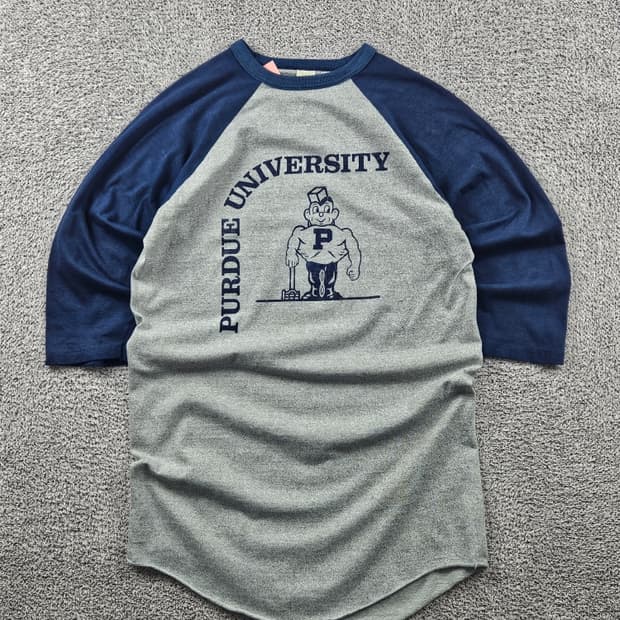 퍼듀 유니버시티 래글런 싱글스티치 롱 슬리브 ( XL ) / 11127