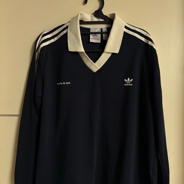 Adidas x Sporty&rich 콜라보 져지 탑 L