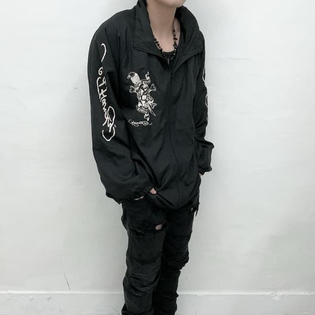 Edhardy skull printing windbreaker