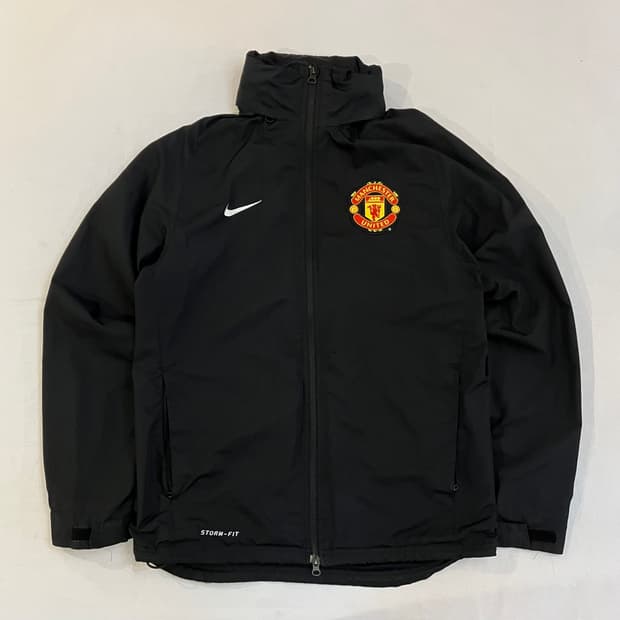 나이키 맨유 11-12 투웨이 바람막이 자켓 블랙