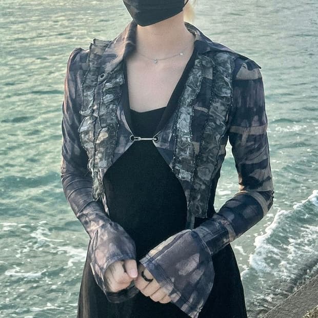 빈티지 펑크 볼레로 가디건