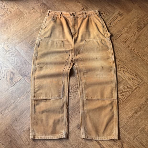 [36]칼하트 Made in USA 브라운 더블니 워크팬츠