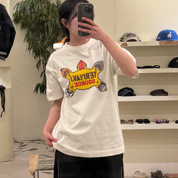 베이프 테리야키 소스 프린트 반팔 티셔츠 U410