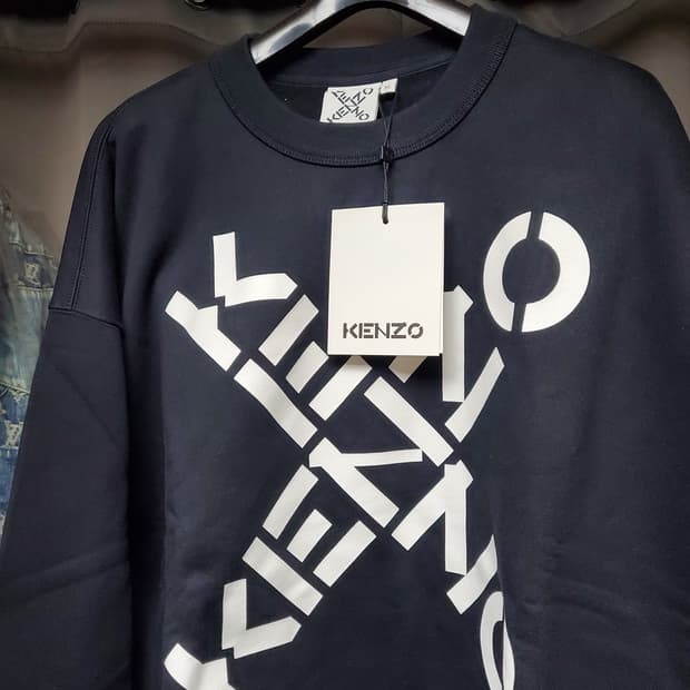 공용 겐조 빅 크로스로고 맨투맨