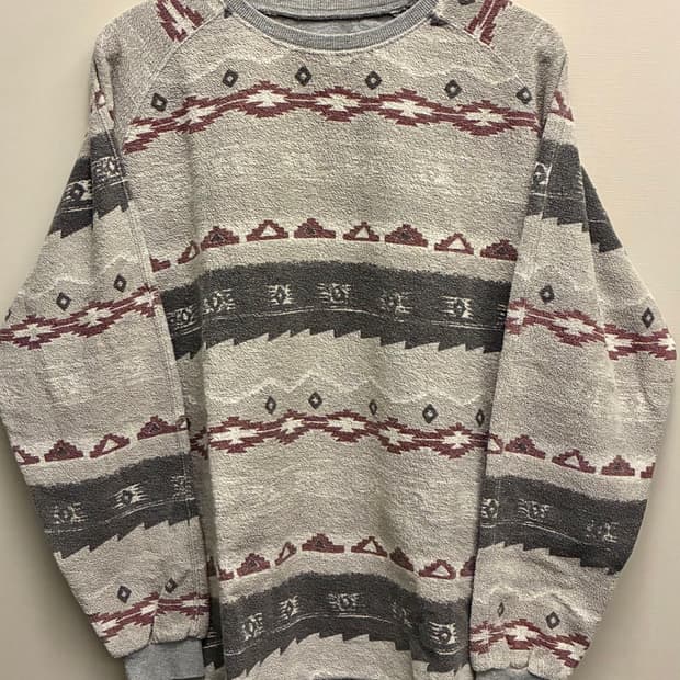 (L)그라미치 테일컷 나바호 아즈텍 롱슬리브 스웻셔츠 그레이