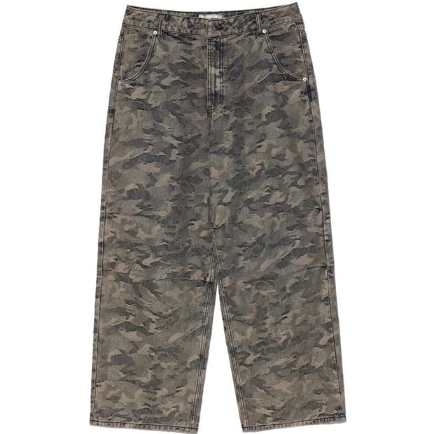 크리틱 카모 데님팬츠 카키
