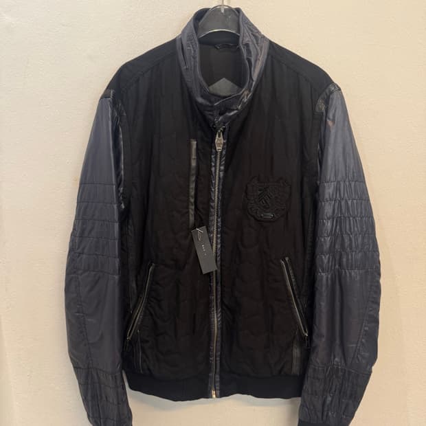 Diesel brand‘s black arm leather biker j