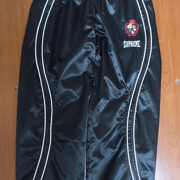 Supreme Satin Track Pant Black - 25SS