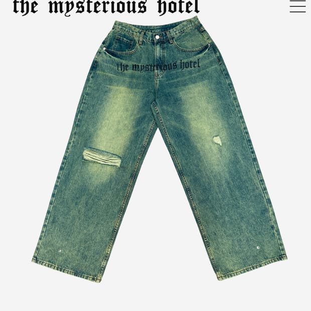 더미스테리어스호텔 YELLOW WASHING JEANS