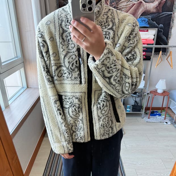 슈프림 반다나 리버시블 후리스