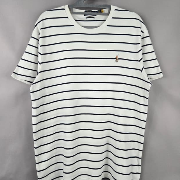 [무료배송]폴로 랄프로렌 L 남성 스트라이프 반팔티 반팔 티셔츠