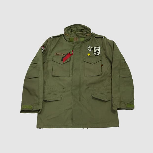 스투시 X 알파 M65 자켓 올리브 M