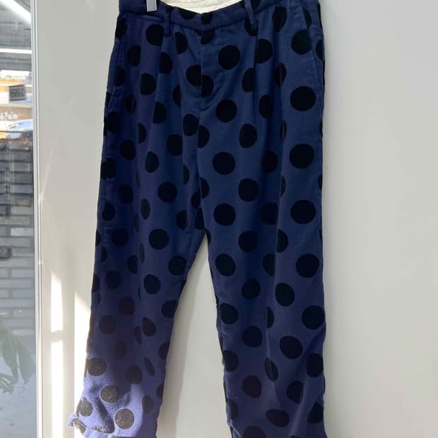 빔스보이 도트 크롭팬츠