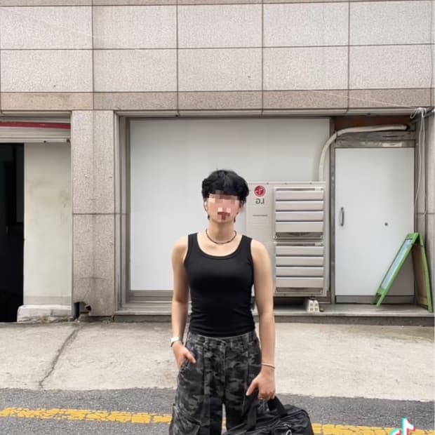 아반드레스 Avandress 카모 와이드 카고 팬츠