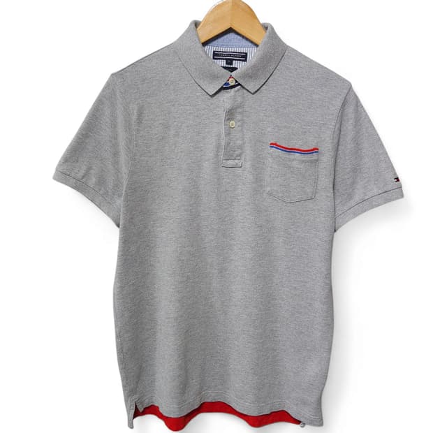 Tommy 타미 슬림핏 포켓 카라티 95