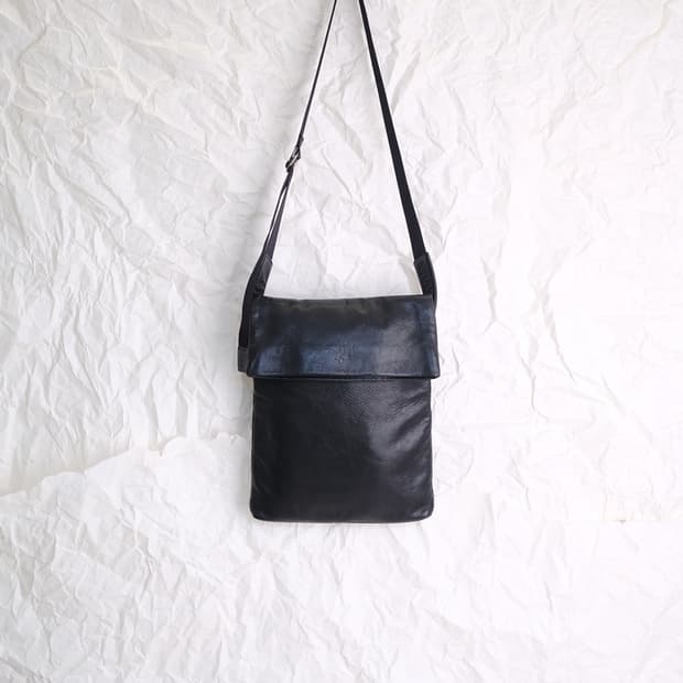 agnes.b real leather cross bag
