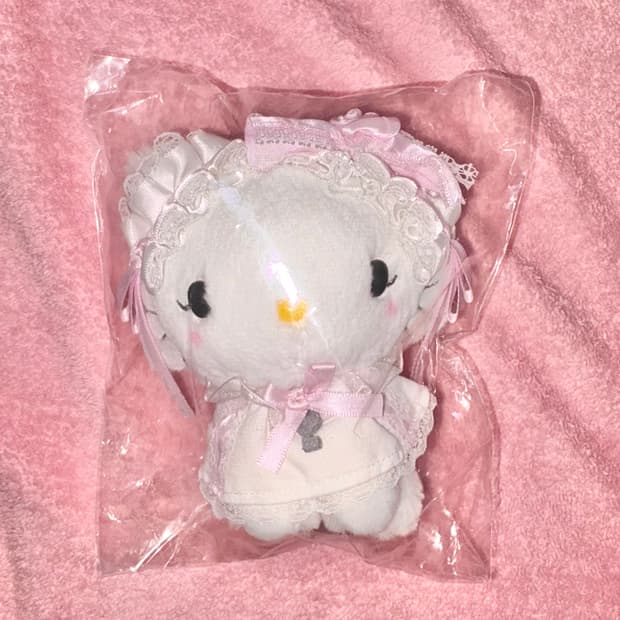 산리오 화이트프릴 챠미키티 마스코트