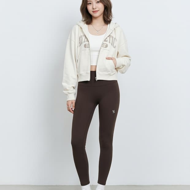 젝시믹스 블랙라벨 360N 레깅스 다크브라운